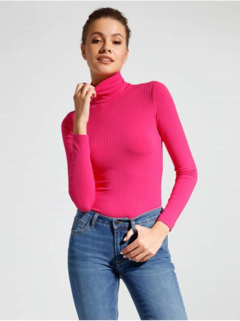 Классическая боди-водолазка в рубчик из вискозы премиального качества LBD 1030 Классическая боди-водолазка в рубчик из вискозы премиального качества LBD 1030