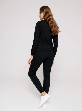 Хлопковый свитшот с легким мерцанием люрекса LD 1051 || Джемпер жін. CE LD 1051, р.170-92, shiny rose