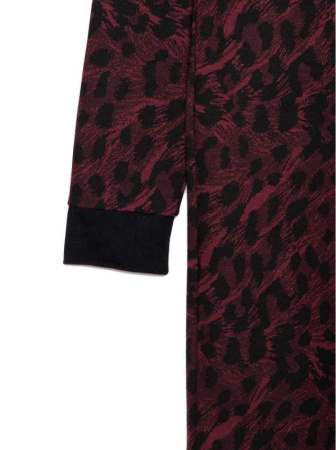 Платье с леопардовым рисунком LPL 1045 || Плаття жін. CE LPL 1045, р.170-88-94, bordo leo