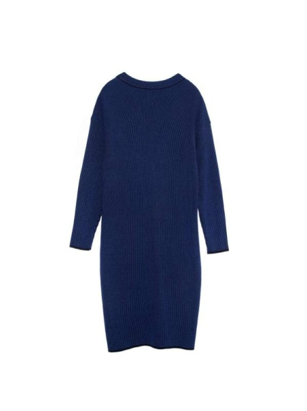 Вязаное платье из пряжи премиальной качества с модалом LDK 064