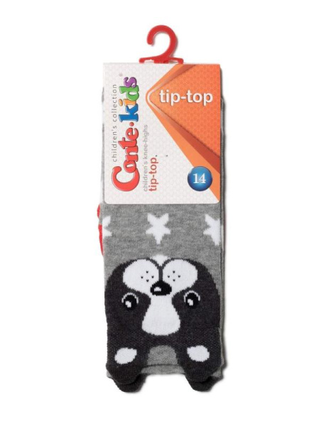 Гольфы дет. CK TIP-TOP (мордашки) 19С-141СП, р.14, 042 серый