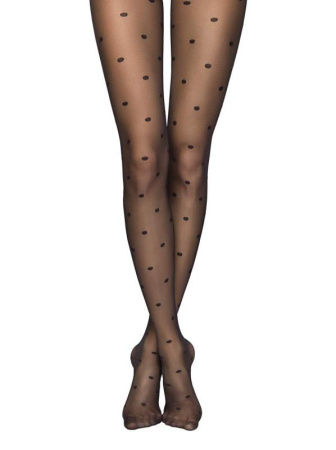 Колготки в горошек DESIRE Lycra, р.5, Nero Колготки в горошек DESIRE Lycra, р.5, Nero