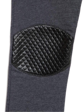 Джеггинсы с фактурными кожаными вставками MIRRA, р.128, 134-68 || Джеггінси з фактурними шкіряними вставками MIRRA, р. 128, 134-68