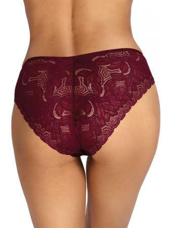 Полные трусики Ewa Bien Jasmin C110 Бургундово-бежевый