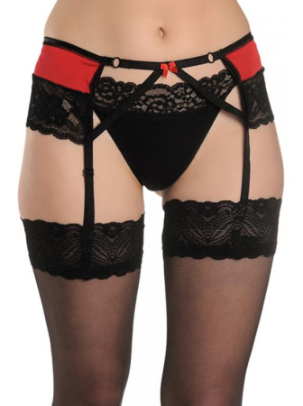 Пояс ORO CNT-406 Черно-красный