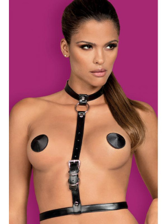 Портупея Obsessive A738 Черно-серебряный Портупея Obsessive A738 Черно-серебряный