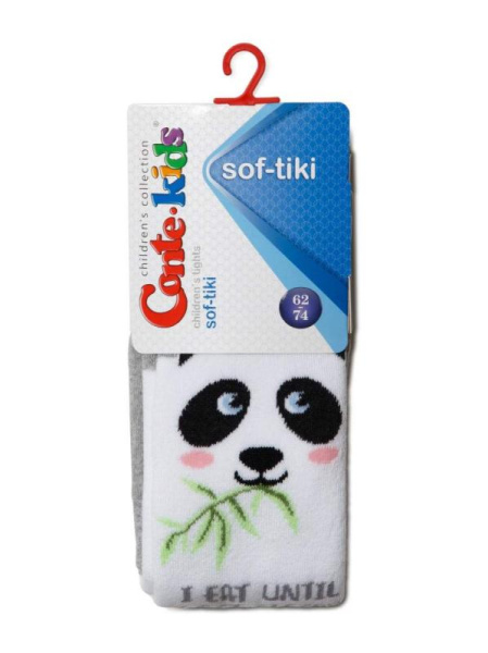 Колготки дитячі Conte Kids SOF-TIKI 7С-38СП, р. 80-86 (14), 531 білий-сірий Колготки дитячі Conte Kids SOF-TIKI 7С-38СП, р. 80-86 (14), 531 білий-сірий