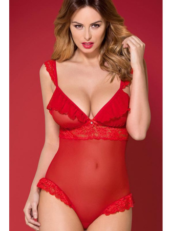 Боди Obsessive 863-TED-3 Красный