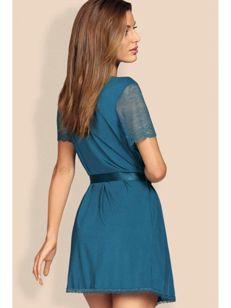 Комплект Obsessive Miamor robe  Бирюза