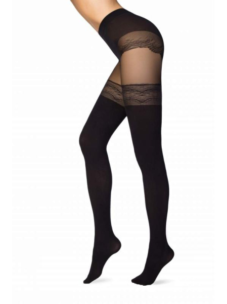 Колготки с имитацией ажурных чулок DELIGHT Lycra Колготки с имитацией ажурных чулок DELIGHT Lycra