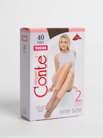 Носки с уплотненной резинкой TENSION 40 (2 пары) || Шкарпетки жін. TENSION 40 (2 пари), р.23-25, Shade