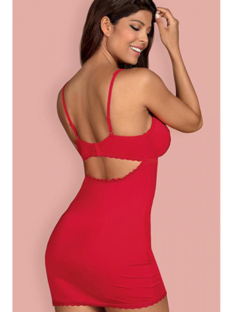 Комплект Obsessive Jolierose chemise Красный || Комплект Obsessive Jolierose chemise Красный
