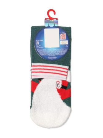 Носки жен. хлопковые Conte NEW YEAR 20С-64СП, р.23-25, 522 темно-бирюзовый || Шкарпетки жін. бавовняні CE NEW YEAR 20С-34СП, р.23-25, 521 темно-синій