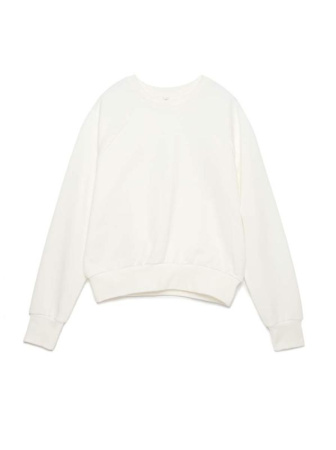 Белый свитшот из ультрамягкого хлопка LD 1106 || Джемпер жін. CE LD 1106, р.170-92, off-white