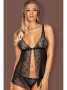 Комплект Obsessive Firella babydoll Черный || Комплект Obsessive Firella babydoll Черный Комплект Obsessive Firella babydoll Черный || Комплект Obsessive Firella babydoll Черный