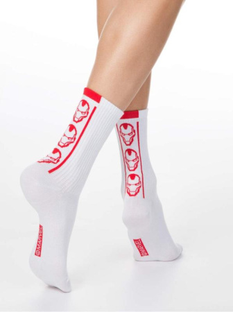 Носки жен. хлопковые Conte MARVEL 19С-116СПМ, р.23-25, 175 белый