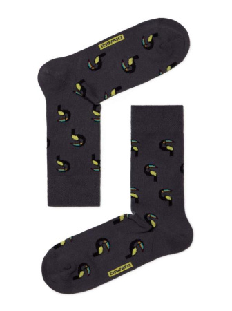 Носки муж. DW HAPPY 17С-151СП, р.25, 081 темно-серый