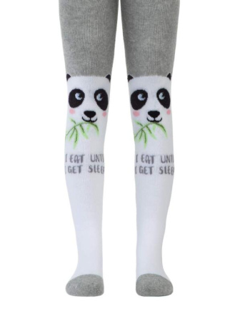 Колготки дитячі Conte Kids SOF-TIKI 7С-38СП, р. 80-86 (14), 531 білий-сірий