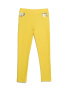 Джеггинсы с карманами из пайеток PINA, р.122-60, yellow || Джеггинсы с карманами из пайеток PINA, р.122-60, yellow