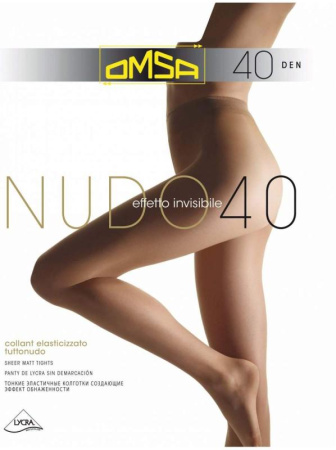 Колготки без шортиков OMSA Nudo 40, 2, nero(чёрный)