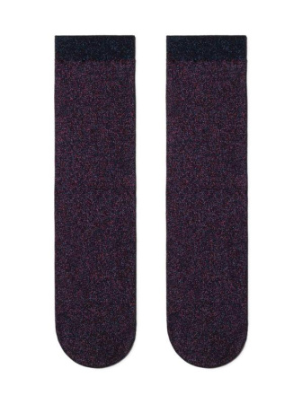 Сияющие носки FANTASY из разноцветного люрекса || Шкарпетки жін. CE FANTASY 19С-28СП, р.23-25, melanzana