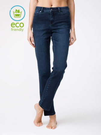 Eco-friendly джинсы c эффектом мгновенная коррекция живота CON-136 || Брюки джинсові жін. CE CON-136, р.170-102, dark blue