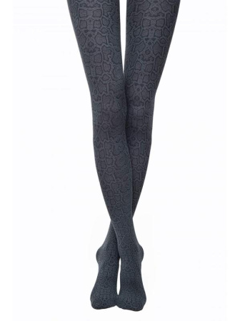 Колготки со змеиным рисунком PYTHON Lycra, р.3, verde