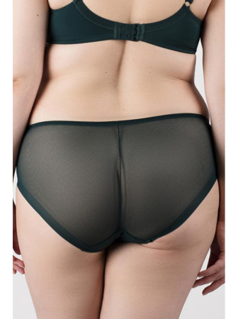 Полные трусики Samanta Hazel B400 Изумрудно-телесный