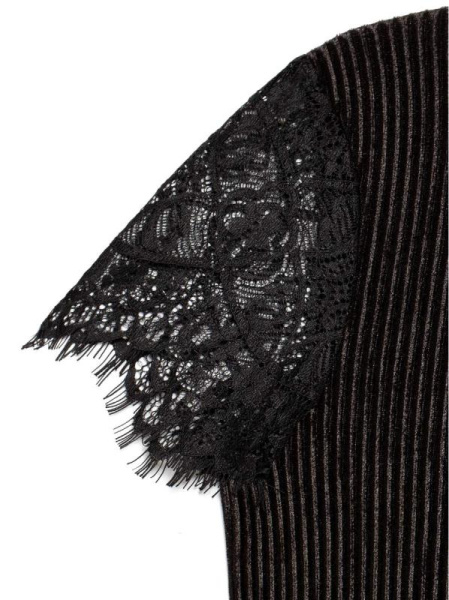 Топ из фактурного велюра LD 1059