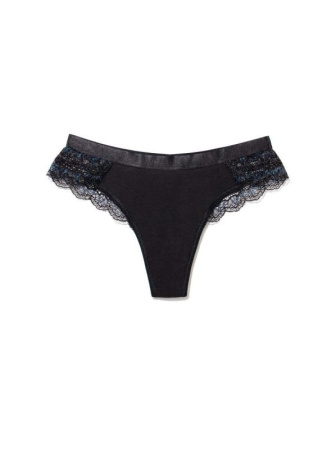Трусы &quot;стринг&quot; MONIKA LST 809 (на вешалке) || Труси жін. CE MONIKA LST 809 (вішалка), р.94, nero-navy