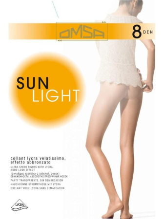 Колготки ультратонкие OMSA Sun Light 8, 2, beige naturel(телесный)