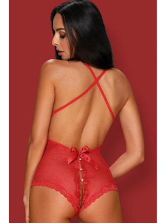 Боди Obsessive Fiorenta Красный