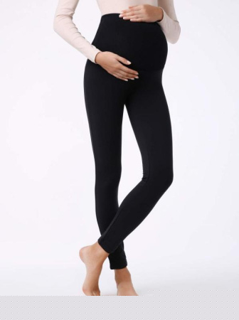 Экстрамягкие леггинсы для беременных с высокой посадкой и термоэффектом SOFTI LUX, р.170-110, Nero