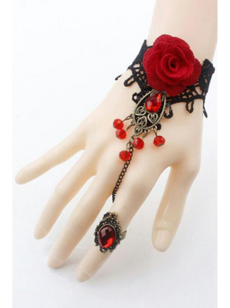 Слейв-браслет Cofashion Medeia Черно-красный