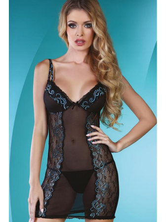 Комплект LivCo Corsetti Muriel Черно-бирюзовый Комплект LivCo Corsetti Muriel Черно-бирюзовый