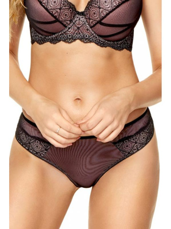 Полные трусики Kinga Lisa P-697/2  Черно-сирень