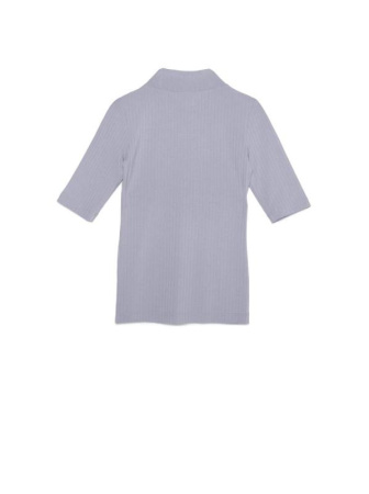 Топ в рубчик из вискозы премиального качества LD 1031 || Джемпер жін. CE LD 1031, р.170-88, lilac grey