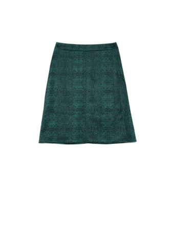 Замшевая юбка А-силуэта со змеиным принтом ATHENA || Спідниця жін. CE ATHENA, р.164-98, green snake