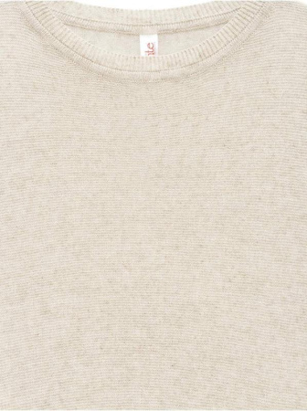 Вязаный фактурный джемпер из пряжи с вискозой и льном LDK 089 || Джемпер жін. CE LDK089 19С-131СП, р.170-84, grey-blue melange