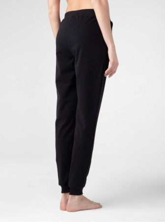 Джоггеры ORA с высокой посадкой с легким мерцанием люрекса || Брюки жін. CE ORA, р.164-98, shiny black