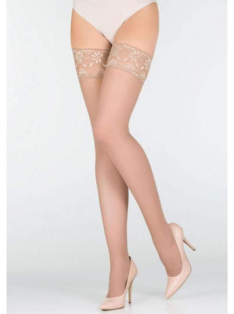 Чулки женские MARILYN Erotic 15, 3/4, grigio(серый)