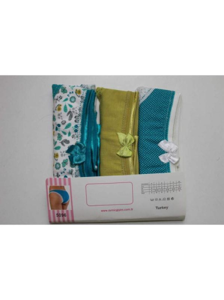 Женские трусики-слипы SEVIM Арт: 5096, M, Зеленое ассорти