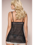 Комплект Obsessive 811-BAB-4 babydoll Черно-экри