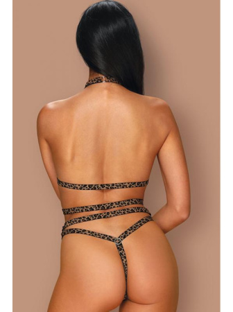 Комплект Obsessive Tigrita set Шоколадно-черный