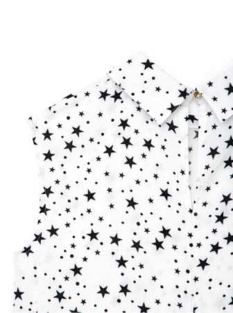 Легкая блузка со звездным принтом LBL 885 || Блуза жін. CE LBL 885, р.170-84-90, white-black Легкая блузка со звездным принтом LBL 885 || Блуза жін. CE LBL 885, р.170-84-90, white-black