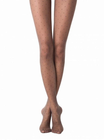 Колготки в горошек DOTS Lycra, р.3, Grafit