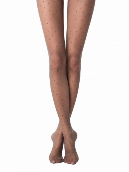 Колготки в горошок DOTS Lycra, р. 4, Grafit Колготки в горошок DOTS Lycra, р. 4, Grafit