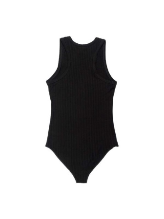 Боди в рубчик с застежкой на декоративных кнопках LBD 1135 || Боді жін. CE LBD 1135, р.170-96-102, black