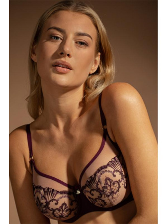 Бюстгальтер с мягкой чашкой Samanta Perla A143 Баклажан Бюстгальтер с мягкой чашкой Samanta Perla A143 Баклажан