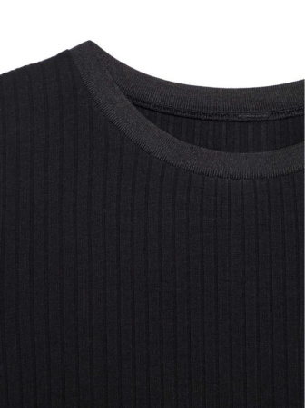 Фактурный боди-топ из вискозы премиального качества с кружевом LBD 1034 || Боді жін. CE LBD 1034, р.164-92-98, black Фактурный боди-топ из вискозы премиального качества с кружевом LBD 1034 || Боді жін. CE LBD 1034, р.164-92-98, black